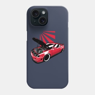 Red R34 GTR Engine Phone Case