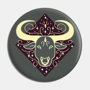 Taurus Bull (Grey) Pin