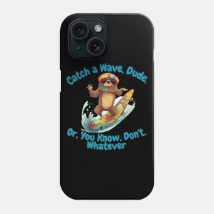 Surfing Sloth Phone Case