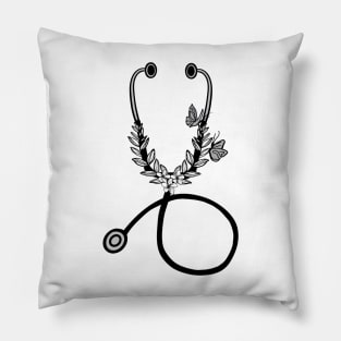 Floral stethoscope Pillow