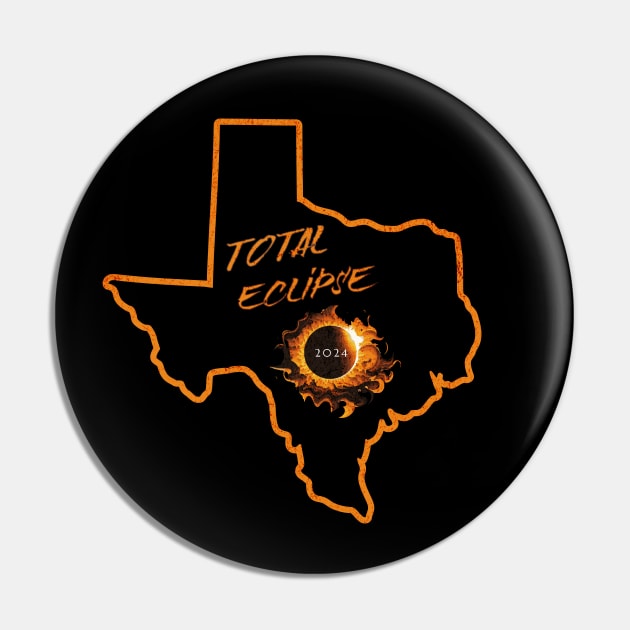 Total Eclipse 2024 Texas Pin by 5 Points Designs