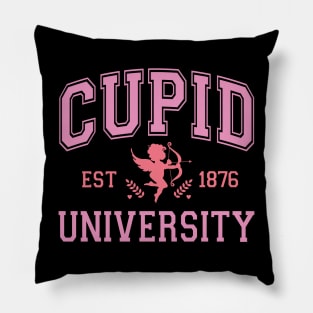Cupid University Funny Valentines Day Gift Pillow