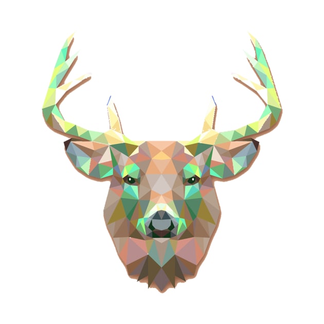 Geometric Arctic Stag by TheBossBabe