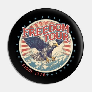 Freedom Tour Eagle 4th of July America Pin