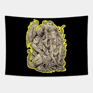 Zombie Art : Zombie Cthulhu (Pure Art Glow Series) Tapestry