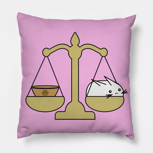 Bunny zodiac sign of Libra Pillow by Fotostock32