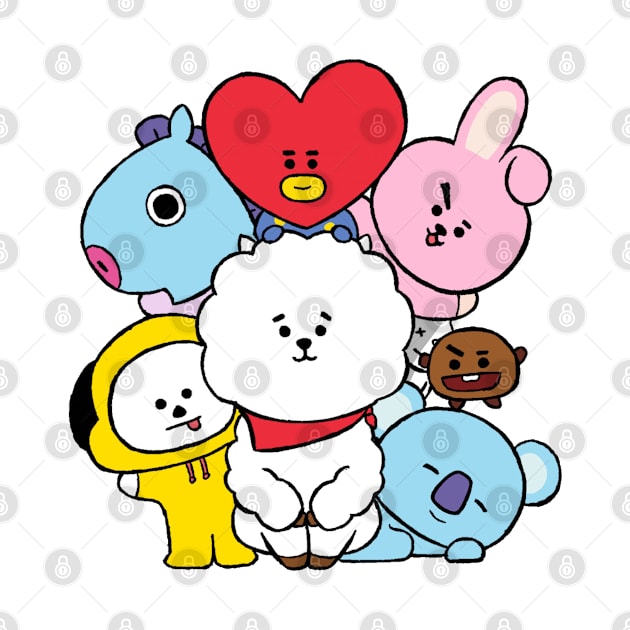 BT21 ALL CHARACTER ARMY LOVERS by PNKid