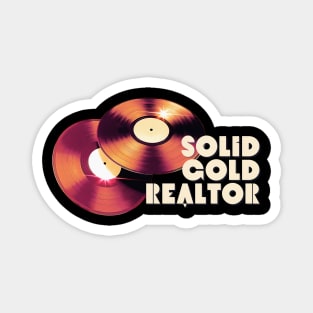 Solid Gold Realtor Magnet