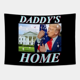 Funny Trump Daddy’s Home, Republican 2024, Trump President Tapestry