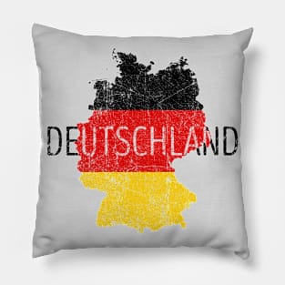 Germany Map and Flag Souvenir Pillow