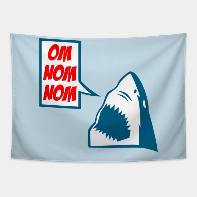 OM NOM NOM Tapestry by NerdWordApparel