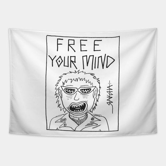 Free Your Mind Tapestry by Raksha