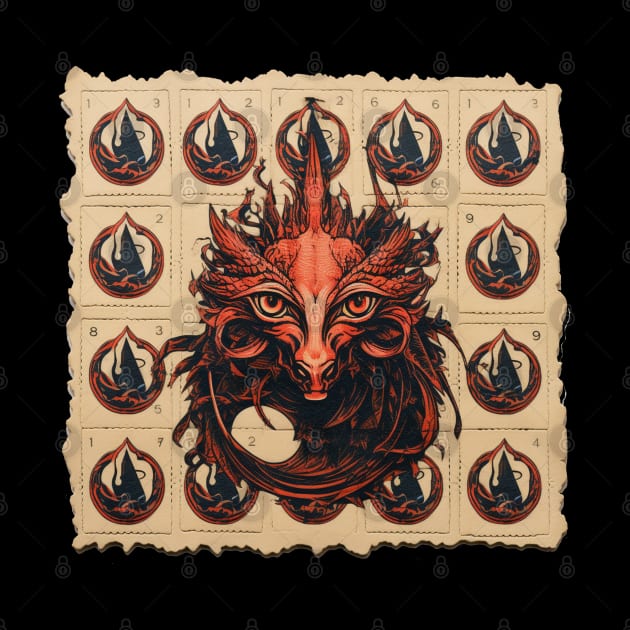 Red Dragon Blotter by apsi