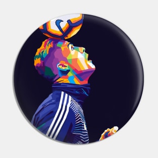 Cristiano Ronaldo Wpap Pop Art Pin