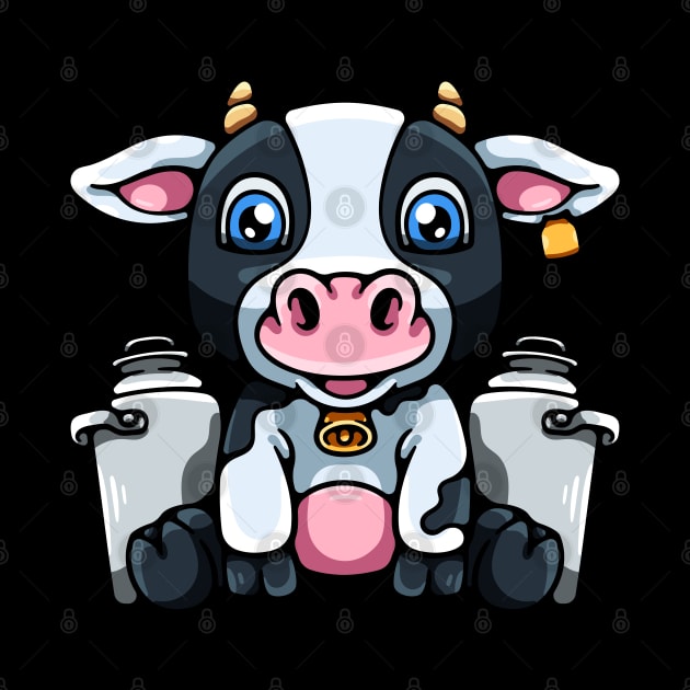 Cartoon Dairy Cow by andhiika