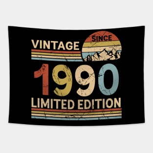 Vintage Since 1990 Limited Edition 33rd Birthday Gift Vintage Men's Tapestry