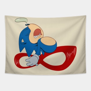 Sonic Fast Asleep Tapestry