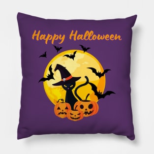 Happy Halloween T-Shirt Pillow