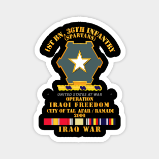1st Bn 36th Infantry - Ramadi 2006 - SVC OIF Magnet