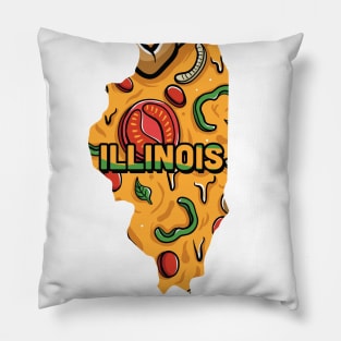 Illinois state design / Illinois lover / Illinois gift idea / Illinois present  / Illinois home state Pillow