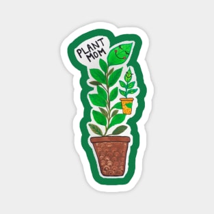 Plant Mom and baby plant Magnet