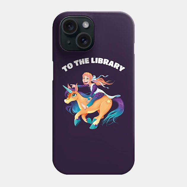 To The Library Phone Case by sqwear