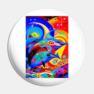 Dolphin Dreams: Artful Aquatic Adventures Pin