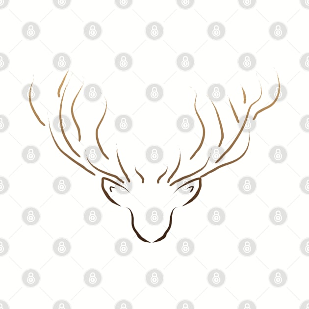 Deer Minimalist by tottlekopp