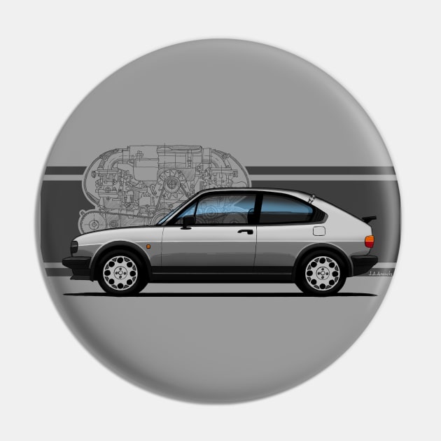 The iconic Italian classic car designed by Giugiaro (for light backgrounds) Pin by jaagdesign