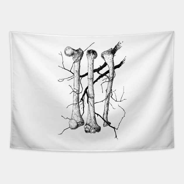 Branches & Bones Tapestry by Averinartprint