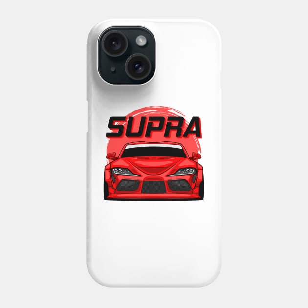 Red Supra MK V Phone Case by GoldenTuners