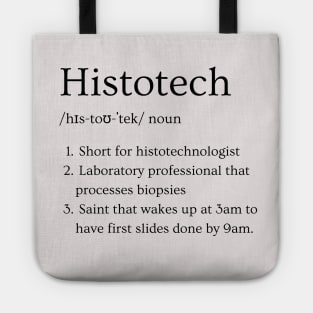 Histotechnologist Funny Dictionary Definition Tote