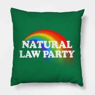 The Natural Law Party / 90s Retro Design Pillow