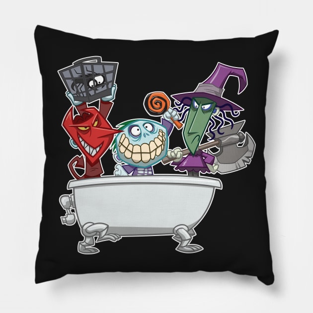 Trick or Treat! Pillow by NSaabye