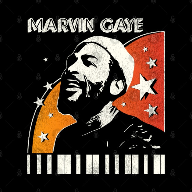 Marvin Gaye 70s Style Retro by darklordpug