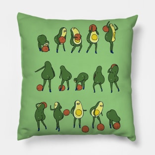 DBall over the shoulder with Avocado Pillow