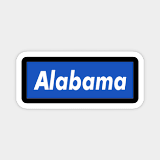 A l a b a m a Box Logo Magnet