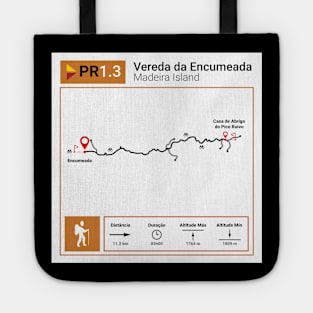 Madeira Island PR1.3 VEREDA DA ENCUMEADA trail map Tote