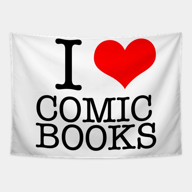 I <3 Comic Books (BT) Tapestry by ComicBook Clique