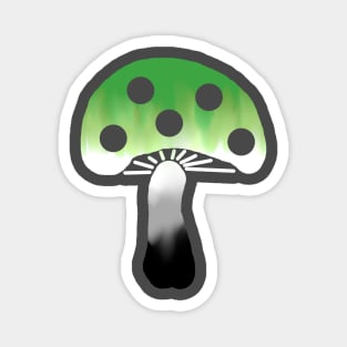 Aro Pride Mushroom Magnet