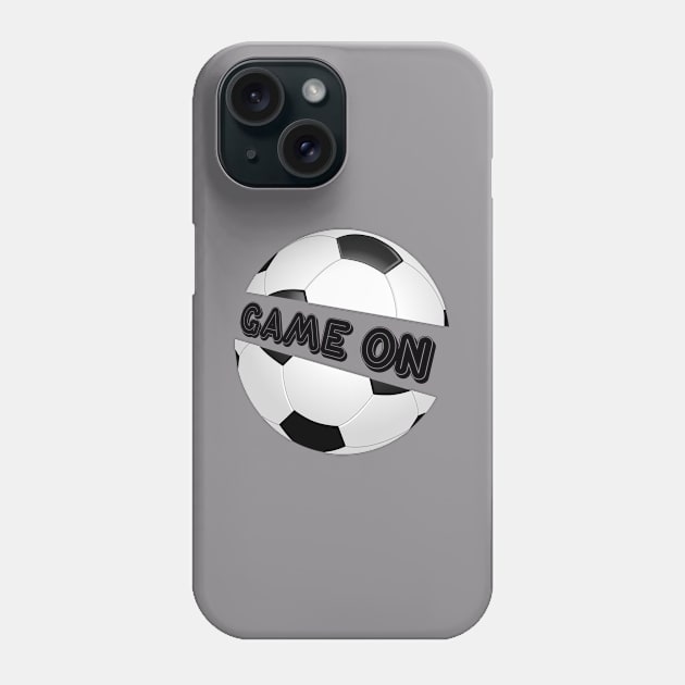 Game on design football  totes, phone cases, mugs, masks, hoodies, notebooks, stickers pins Phone Case by Blueberry Pie 