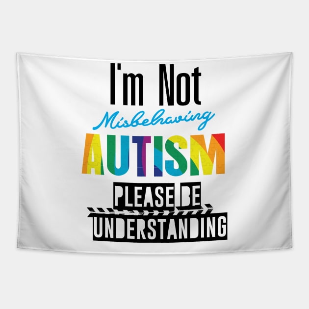 Please Understanding Autism Awareness Gifts Tapestry by macshoptee