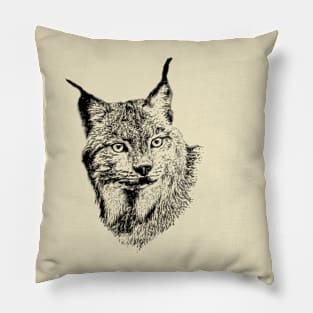 Lynx portrait Pillow