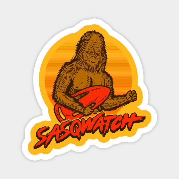Sasq Watch Magnet by dumbshirts