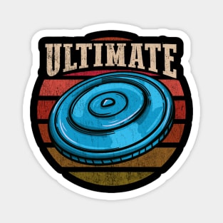 Vintage Retro Frolf Ultimate Frisbee Disc Golf T-shirt Magnet