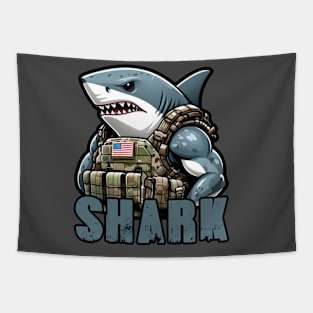 Tactical Shark Tapestry