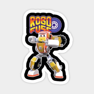 robofuse robot superhero car city robo Magnet