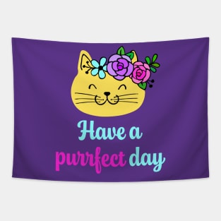 Have a Purrfect Day Tapestry