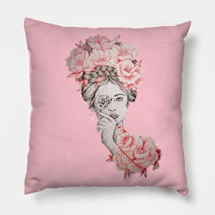 Roses and women Pillow