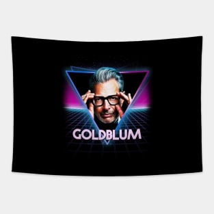 Jeff Goldblum Retro Neon Landscape Tapestry